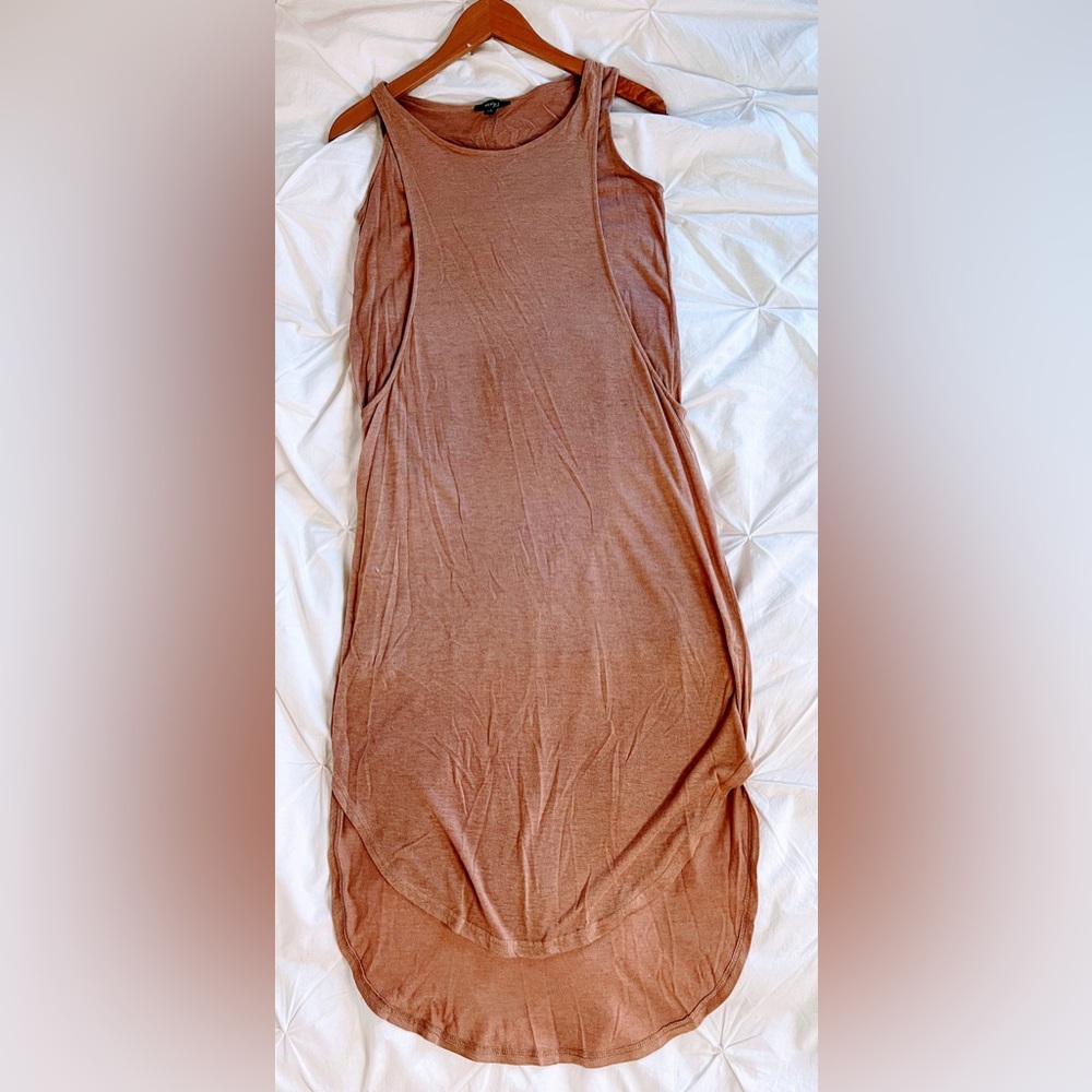 Women’s S Nude Double Layer MIDI  dress
